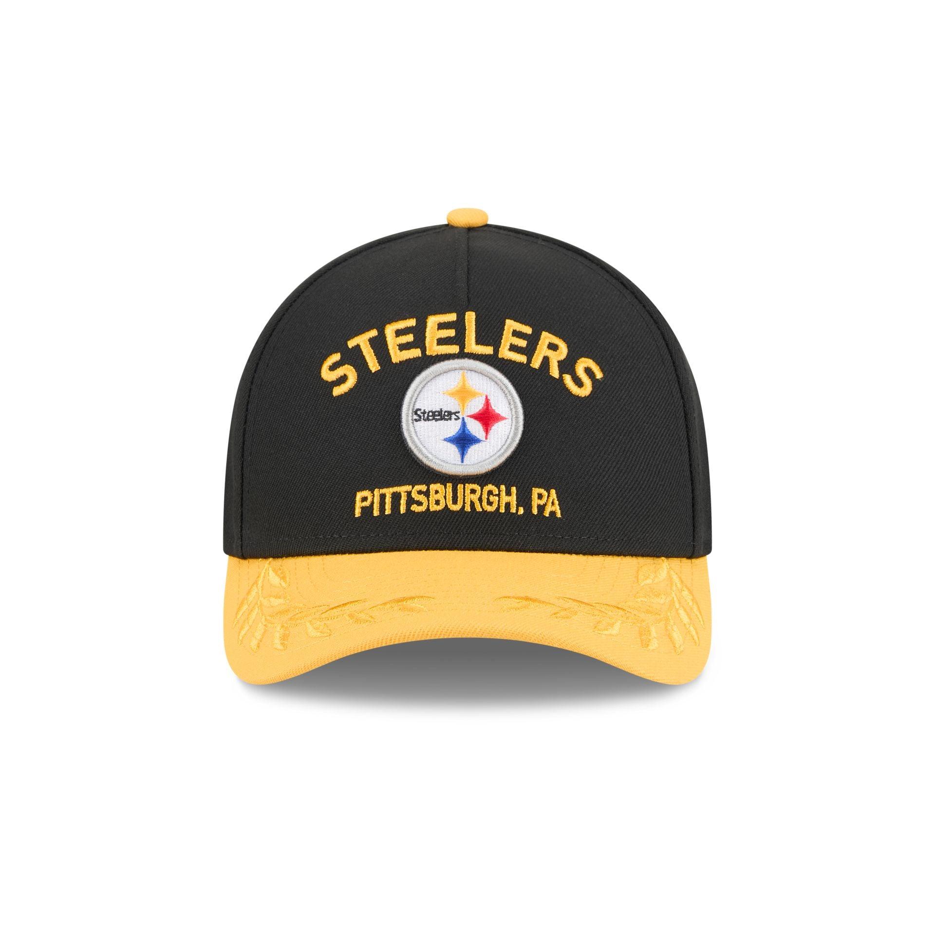 Pittsburgh Steelers 2025 Draft 9FORTY M-Crown A-Frame Snapback Hat Male Product Image