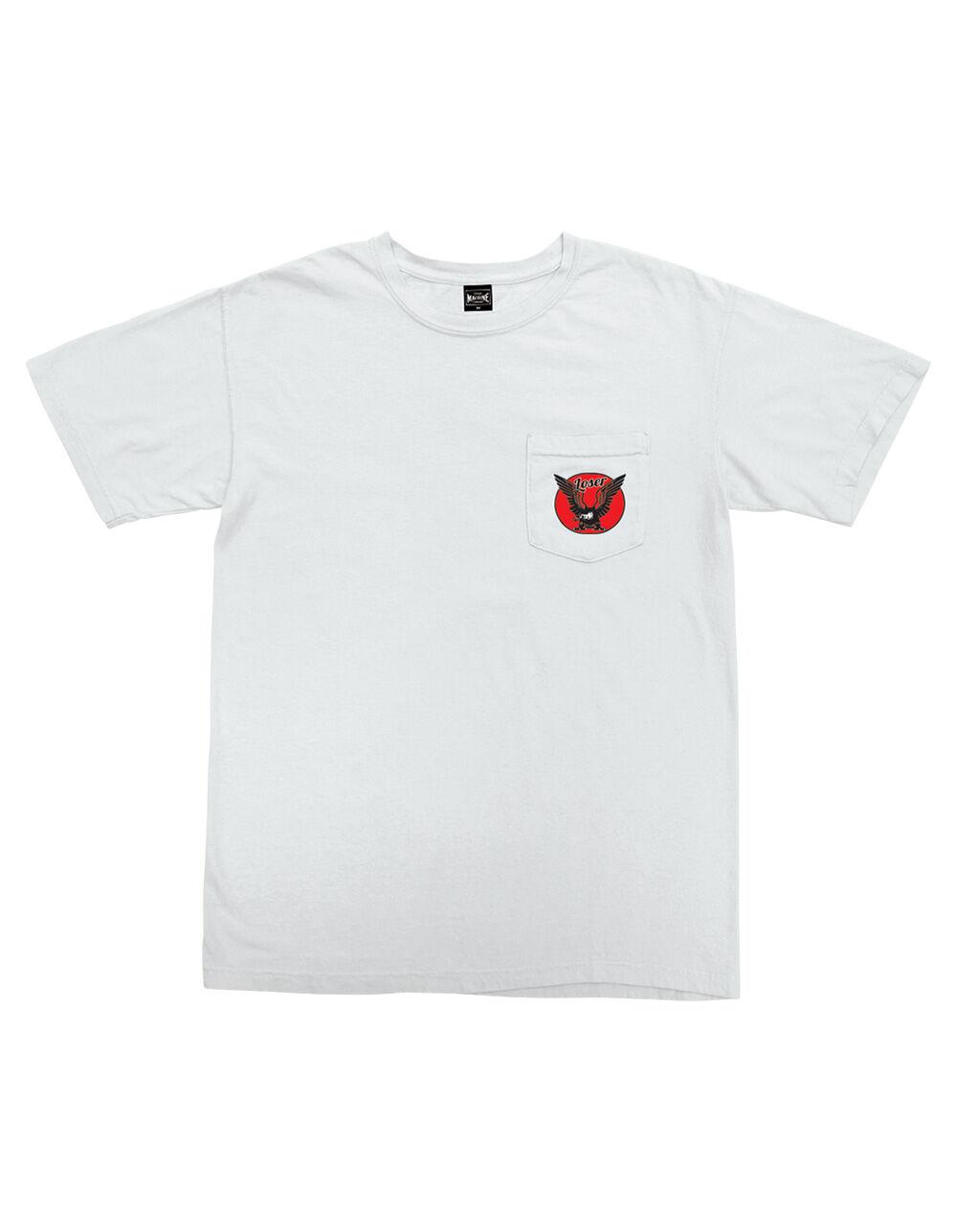 LOSER MACHINE Powerband Mens Pocket Tee - WHITE Product Image