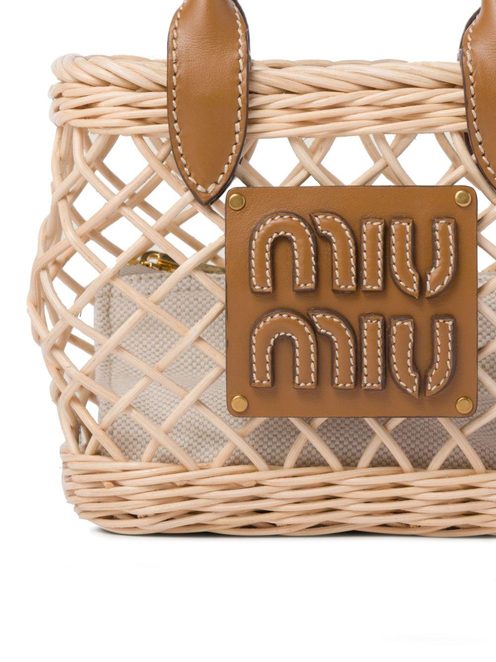 woven basket tote bag Product Image