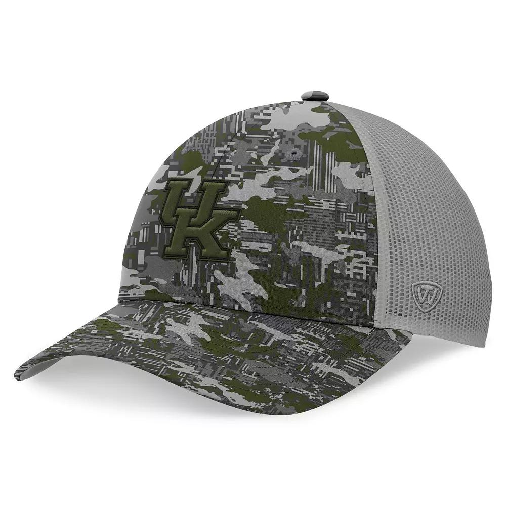 Men's Top of the World Camo Michigan State Spartans OHT Military Appreciation Pledge Trucker Camo Adjustable Hat, Green Product Image