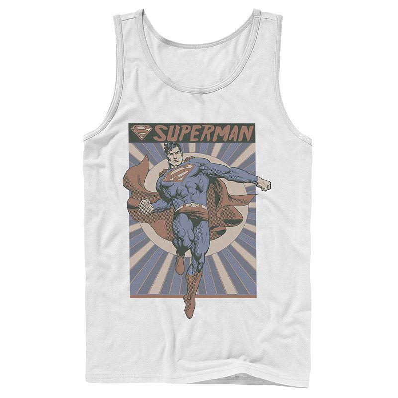 Men's DC Comics Superman Posed Pop Art Poster Tank Top,  Product Image