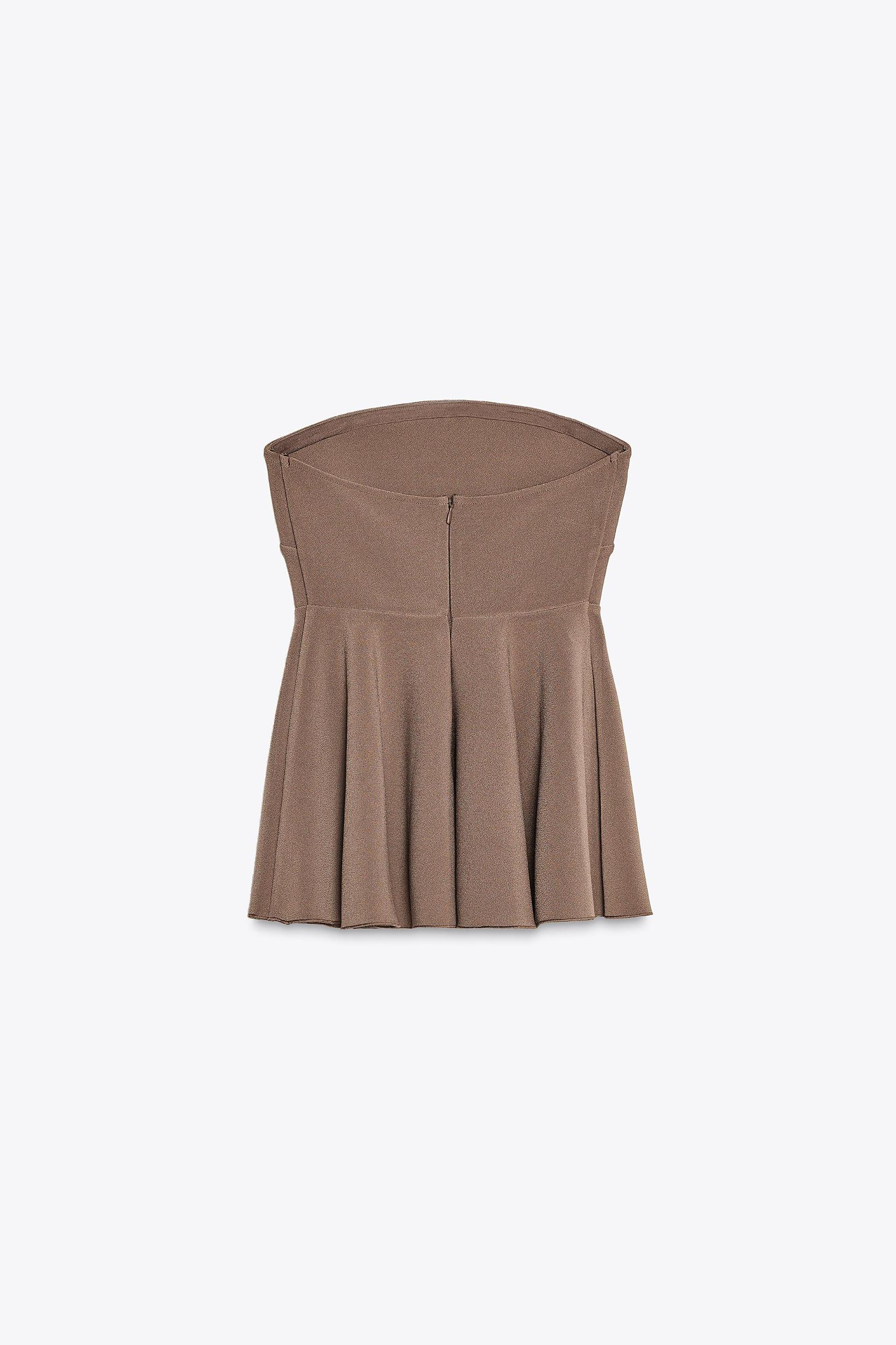 STRAPLESS CREPE TOP Product Image