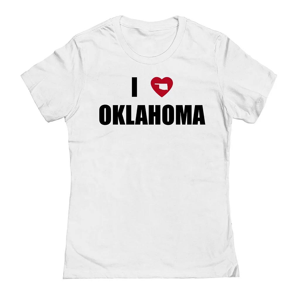 Junior's I Heart Oklahoma Graphic Tee, Women's,  Product Image