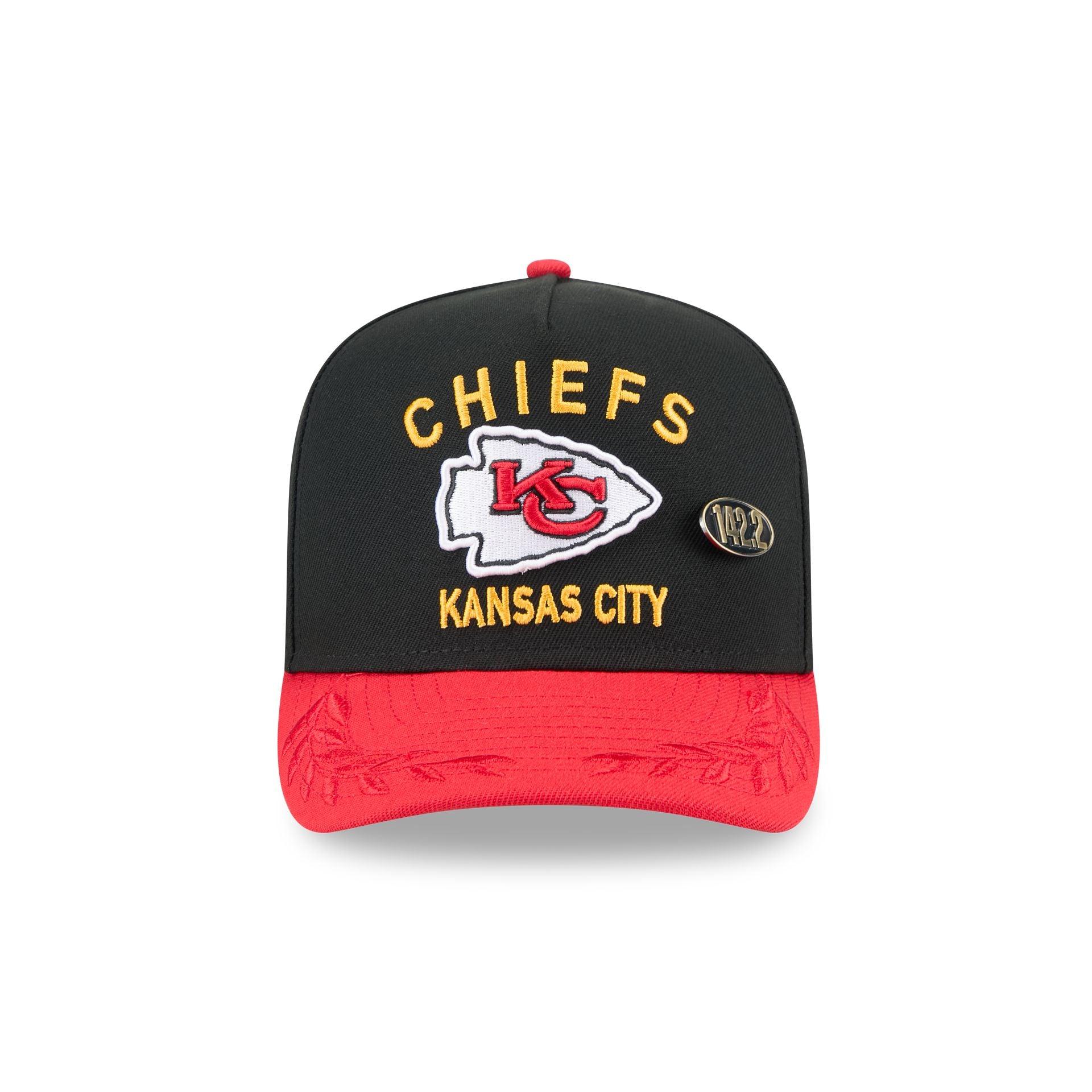 Kansas City Chiefs 2025 Draft Black 59FIFTY A-Frame Fitted Hat Male Product Image