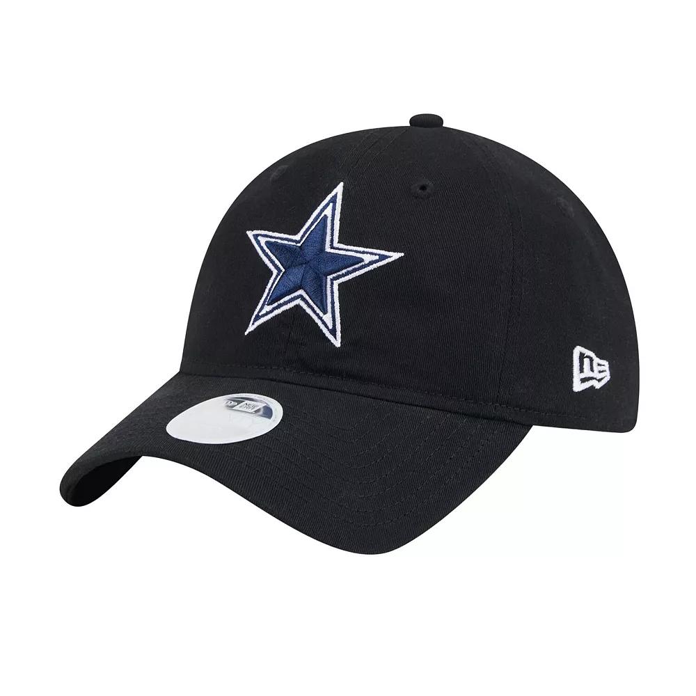 Women's New Era Black Dallas Cowboys Main 9TWENTY Adjustable Hat Product Image