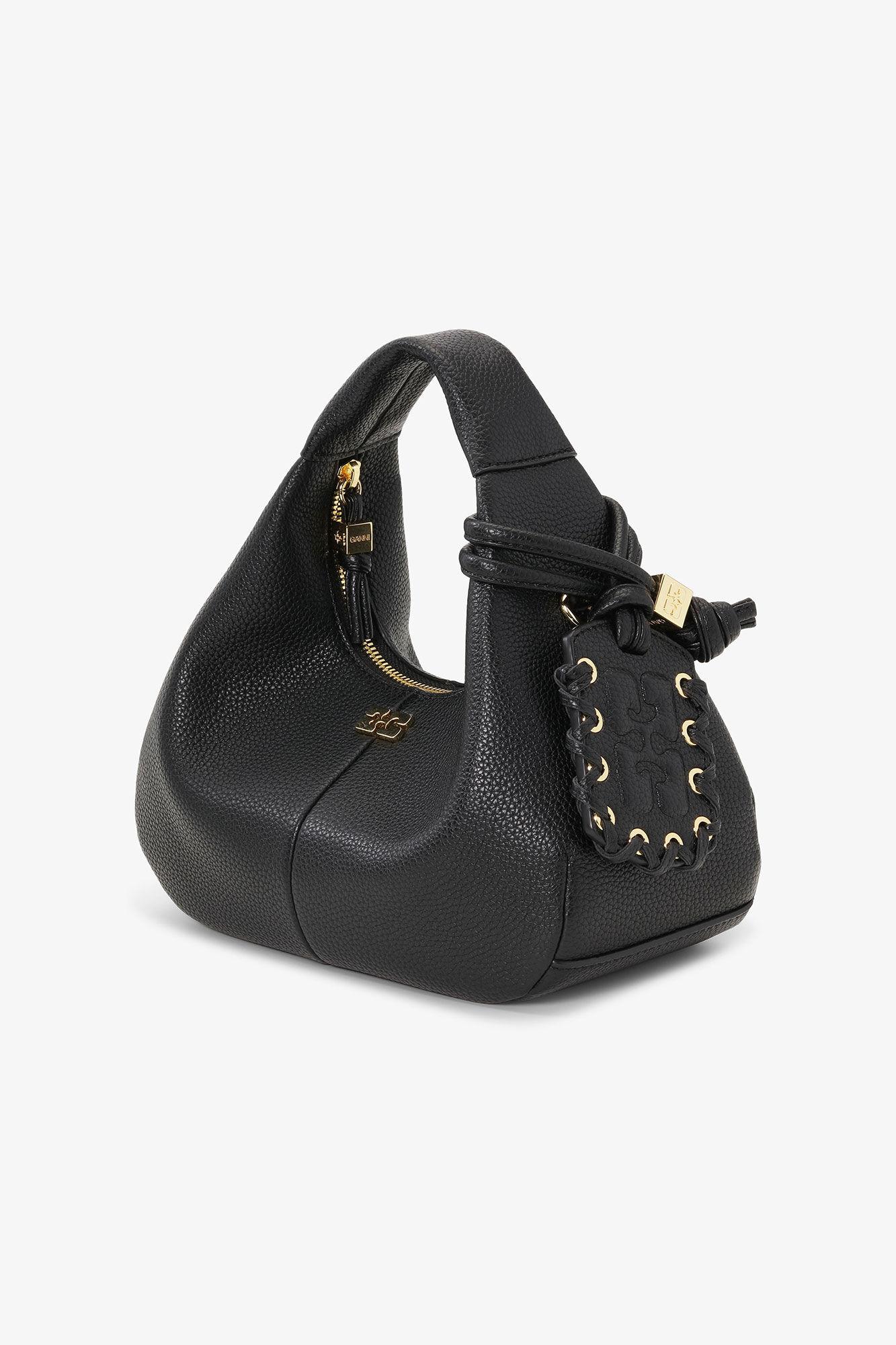 Black Mini Hobo Bag Product Image