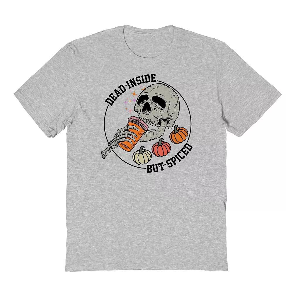 Mens Dead Inside Spiced Halloween Graphic Tee Product Image