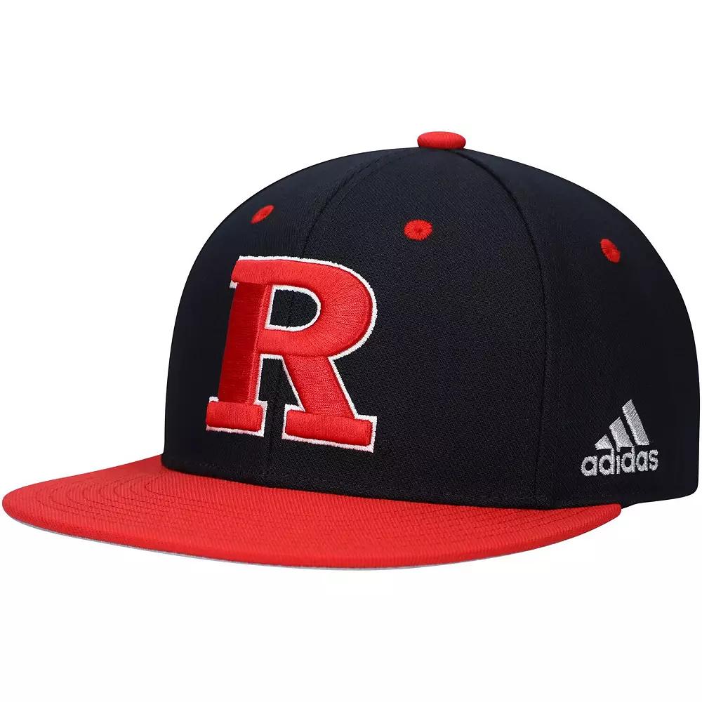 Men's adidas Black Rutgers Scarlet Knights On-Field Baseball Fitted Hat, Size: 7 1/4 Product Image