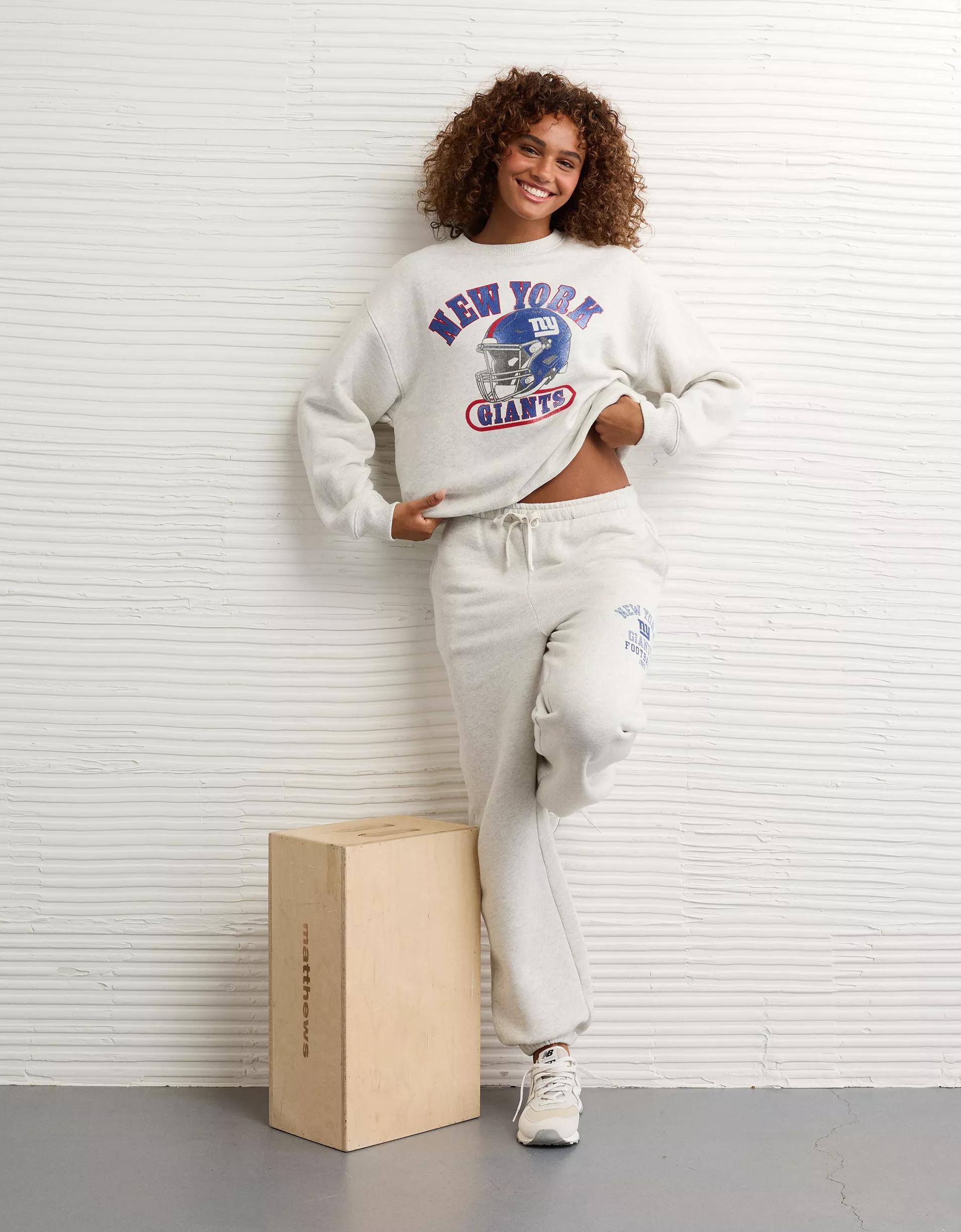AE NFL New York Giants Graphic Relaxed Fit Sweatshirt Product Image