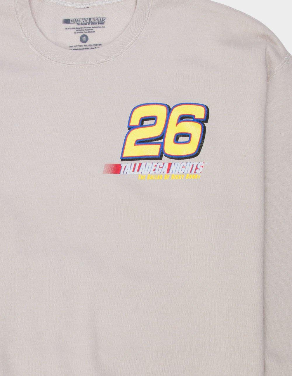 TALLADEGA NIGHTS Mens Crewneck Sweatshirt - OATMEAL Product Image
