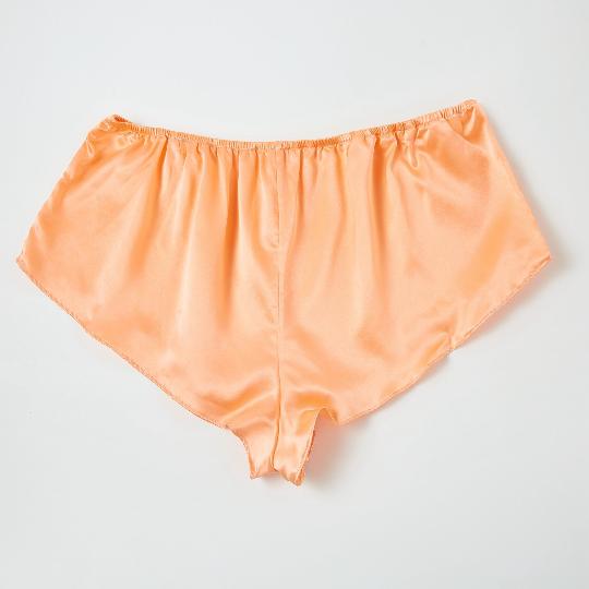 Silk French Knickers | Custom Size Handmade | Melon Shell | 19 Momme | Pure Mulberry Silk | Wedding Lingerie Product Image