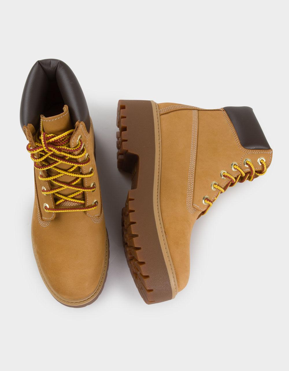 TIMBERLAND Stone Street Womens 6-Inch Waterproof Platform Boots - WHEAT Product Image