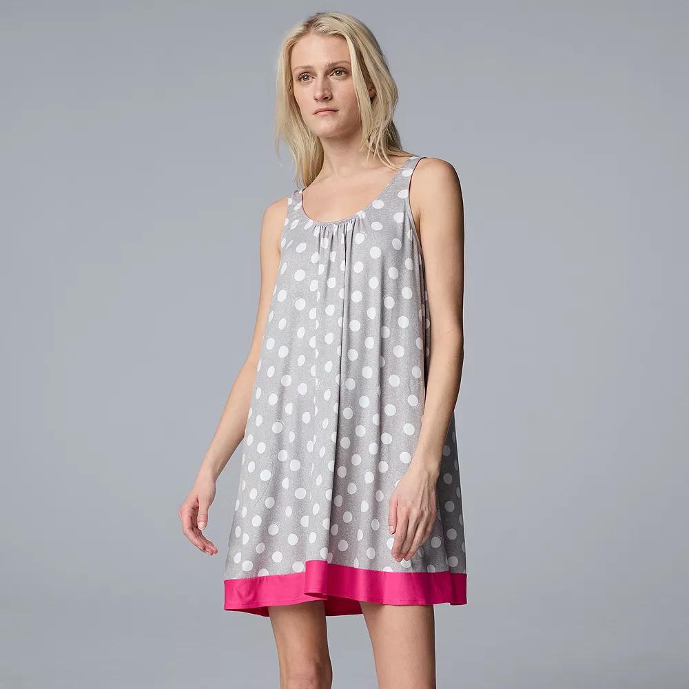 Women's Simply Vera Vera Wang Cozy Sleep Chemise,  Product Image