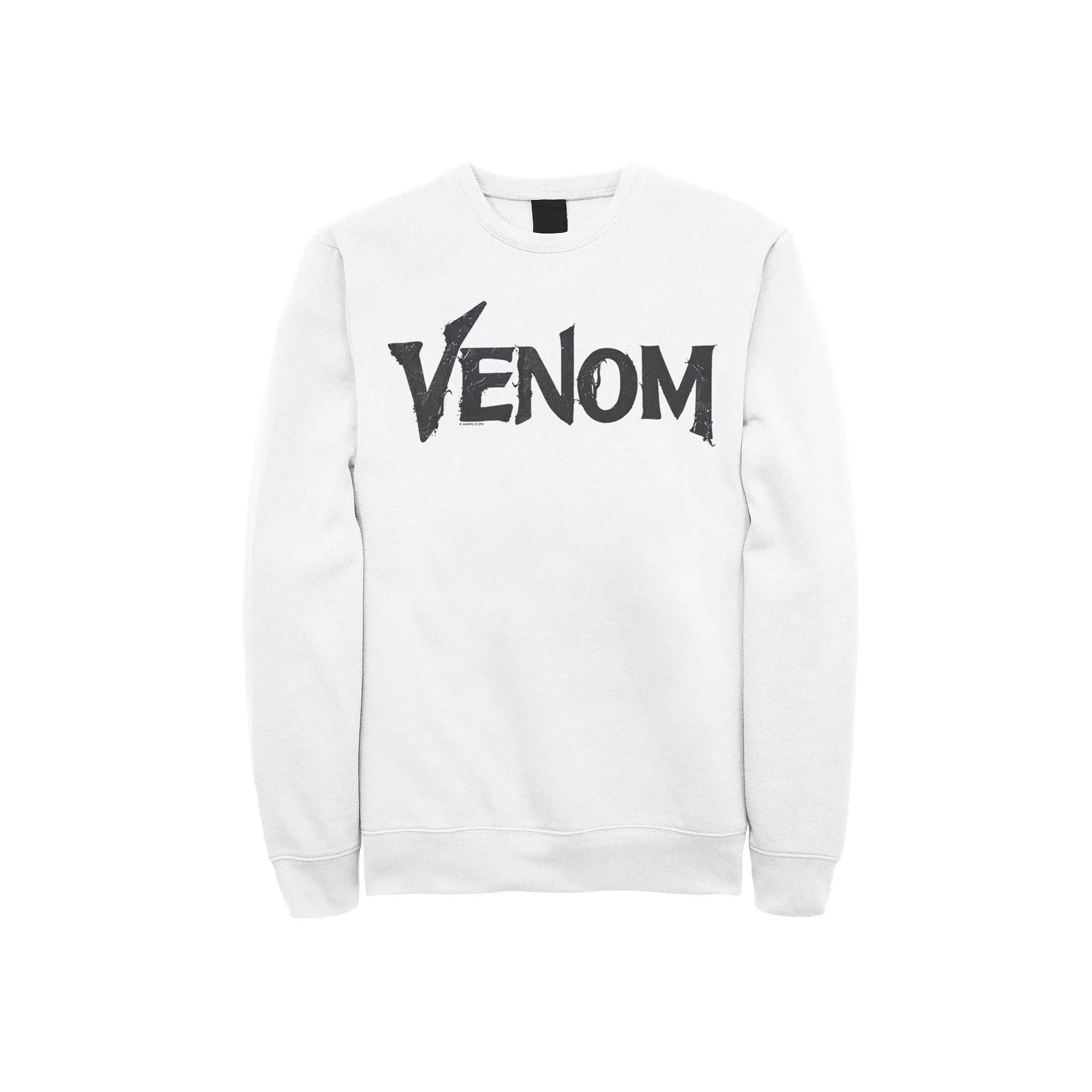 Men's Marvel Venom Symbiote Logo Fleece, Size: XXL, White Product Image