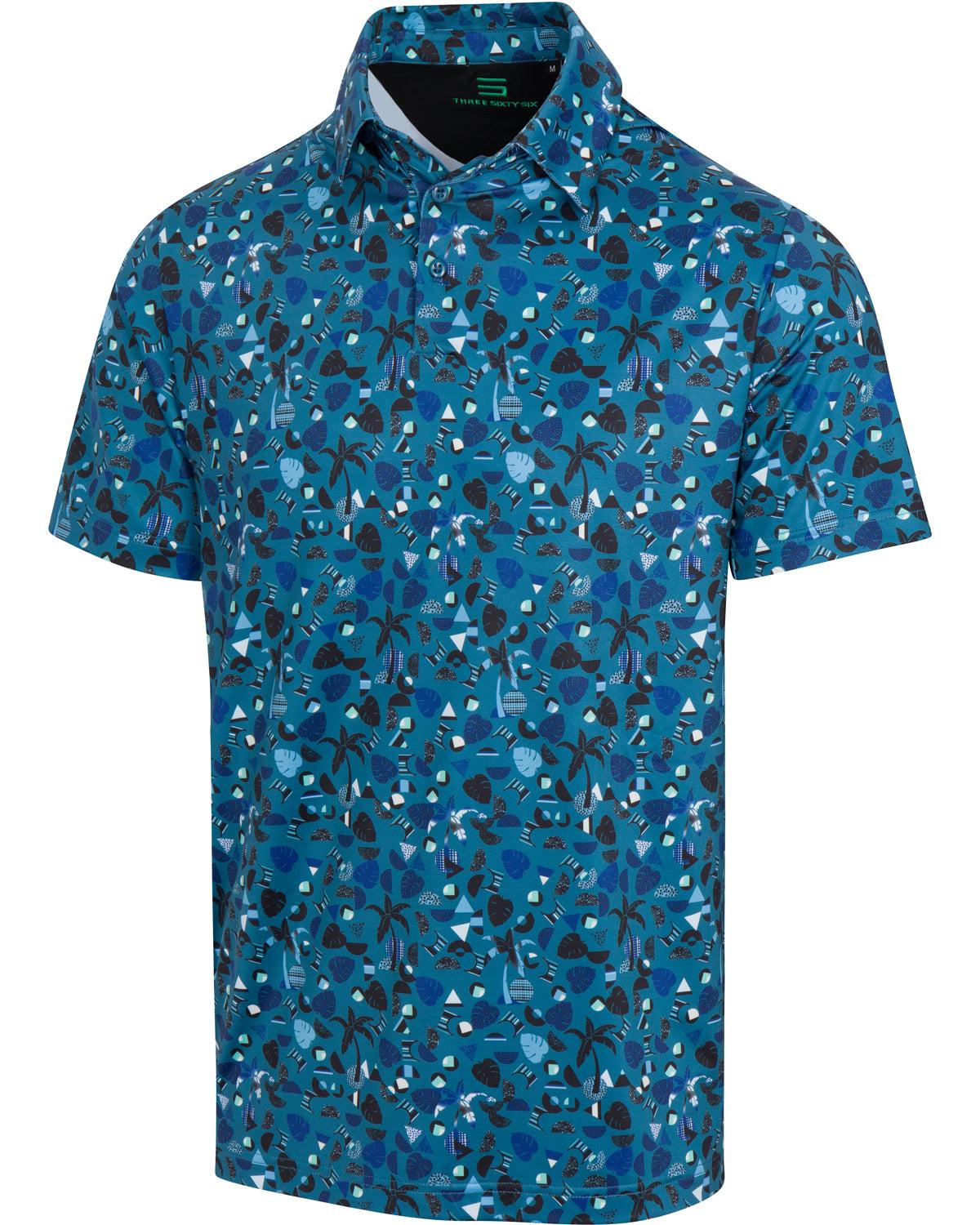 Three Sixty Six Men’s Print Golf Polos Product Image