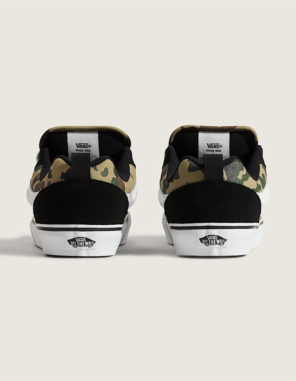 VANS Knu Skool Camo Shoes - BLACK COMBO Product Image