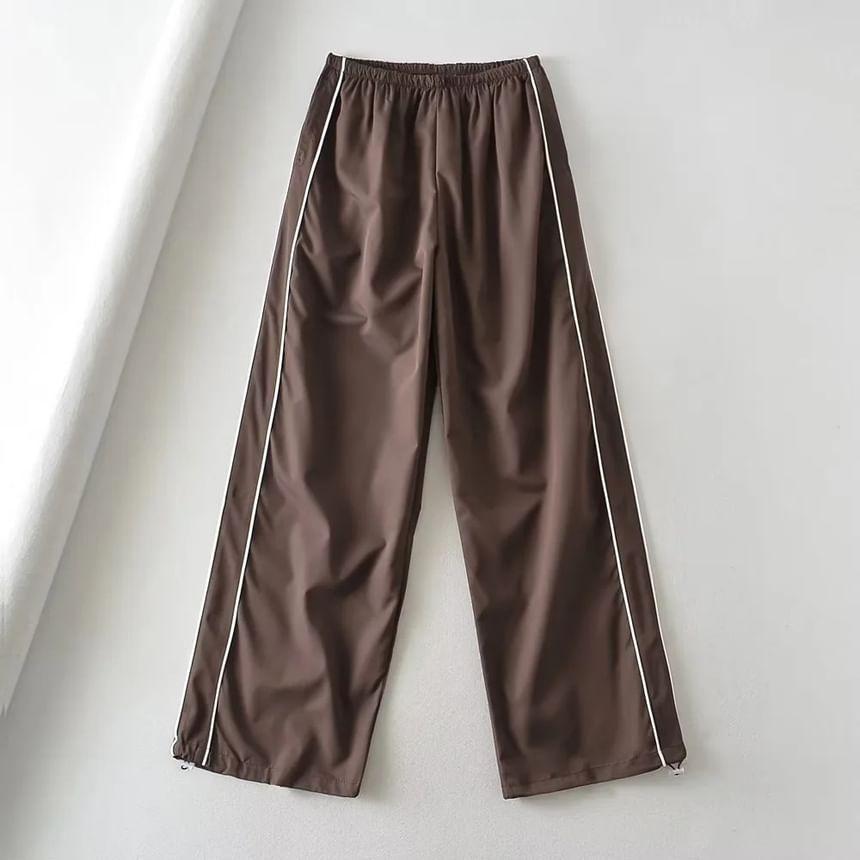 High Rise Drawstring-Cuff Sweatpants Product Image