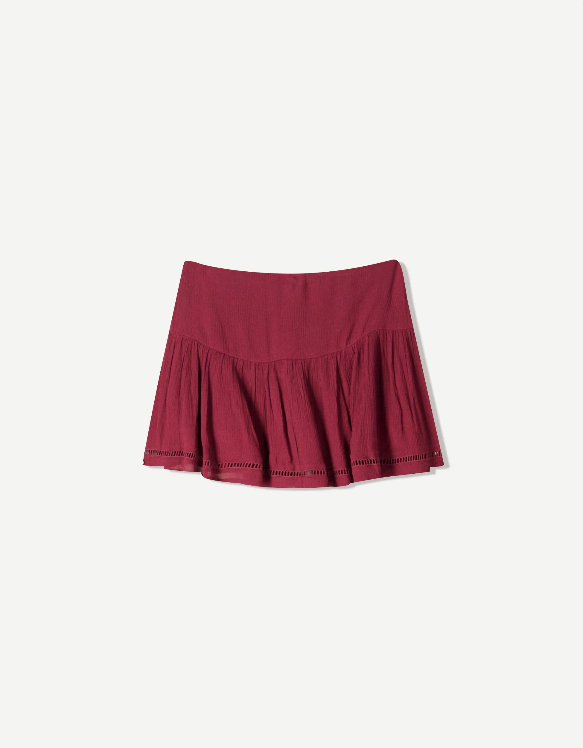 Textured mini skirt Product Image