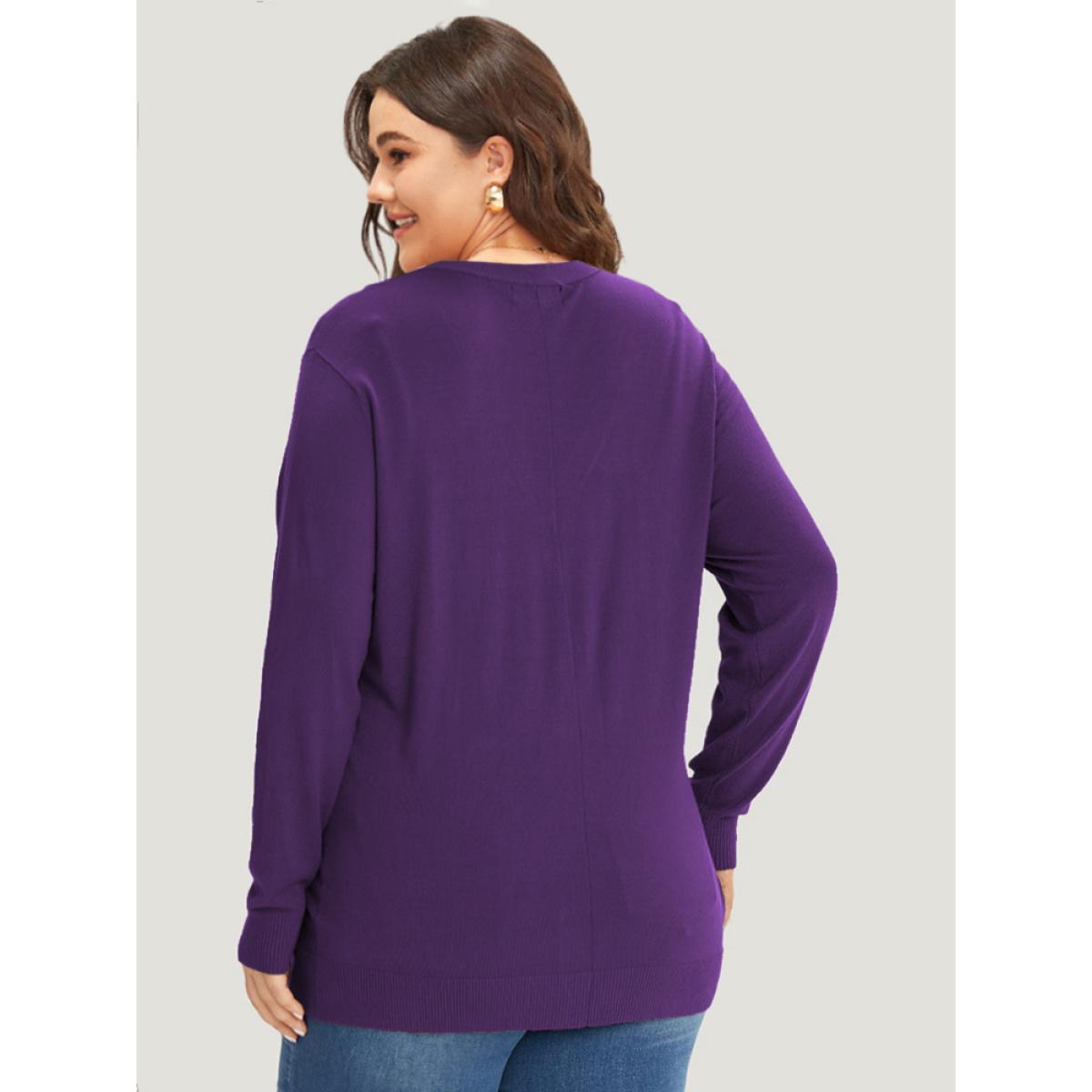 Plus Size Supersoft Essentials Plain Button Detail Very Stretchy Cardigan Moss Women Casual Loose Long Sleeve Everyday Cardigans BloomChic 14-16/1X Product Image