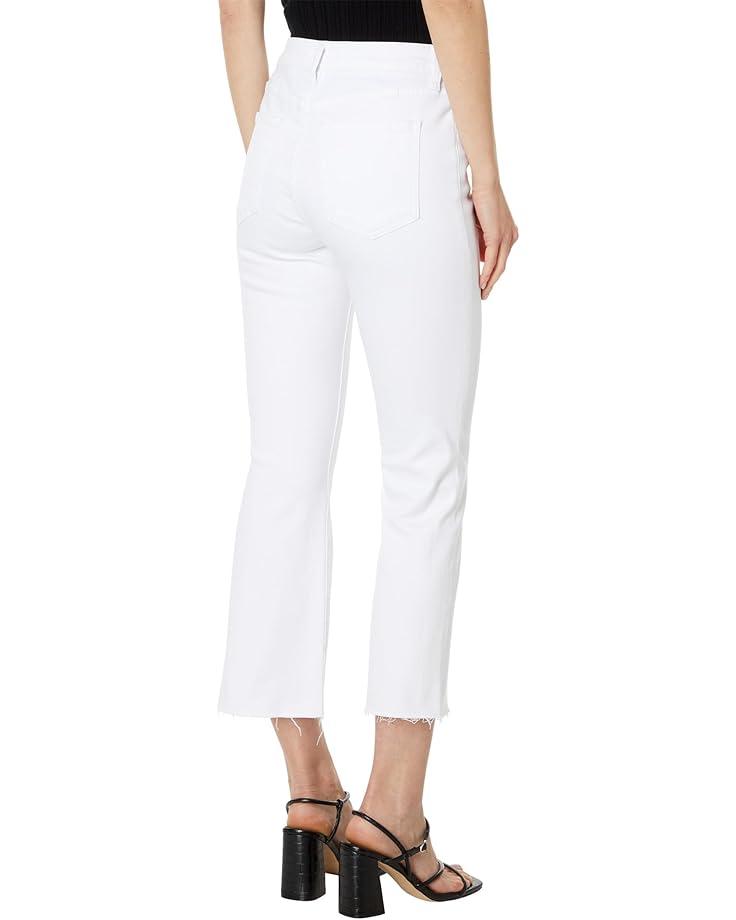 Kelsey High-Rise Ankle Flare With Raw Hem In Ecru Product Image