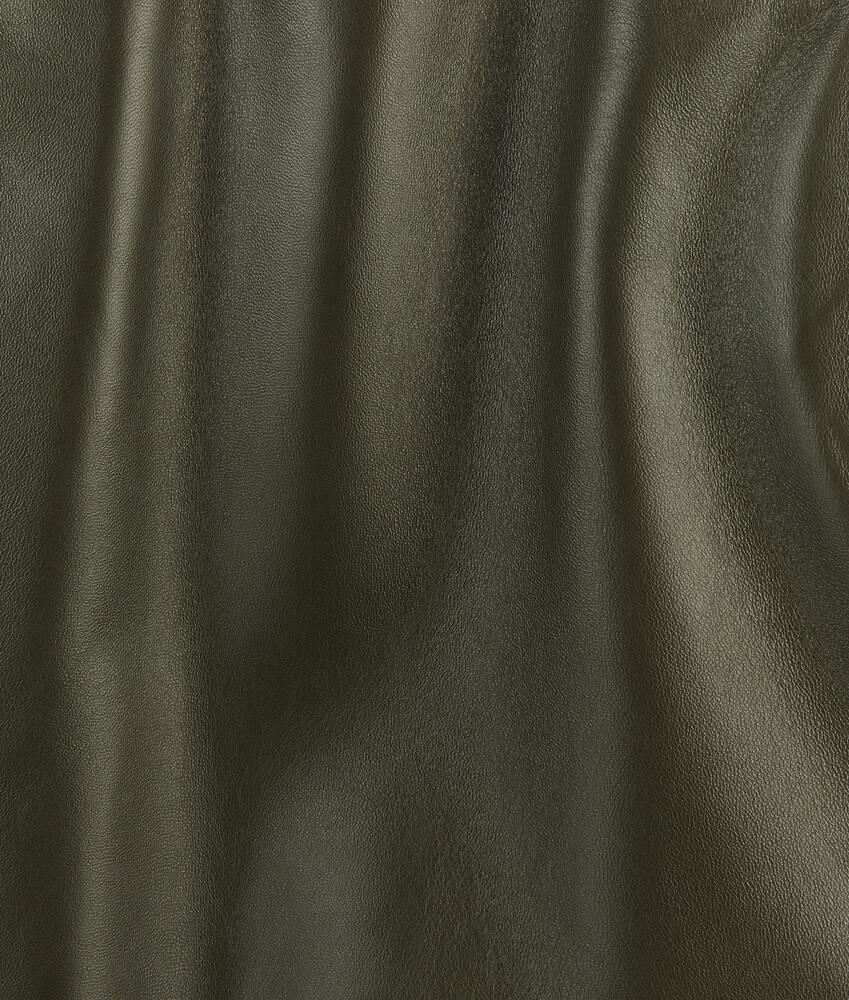 Men's Leather Blouson in Dark forest Product Image
