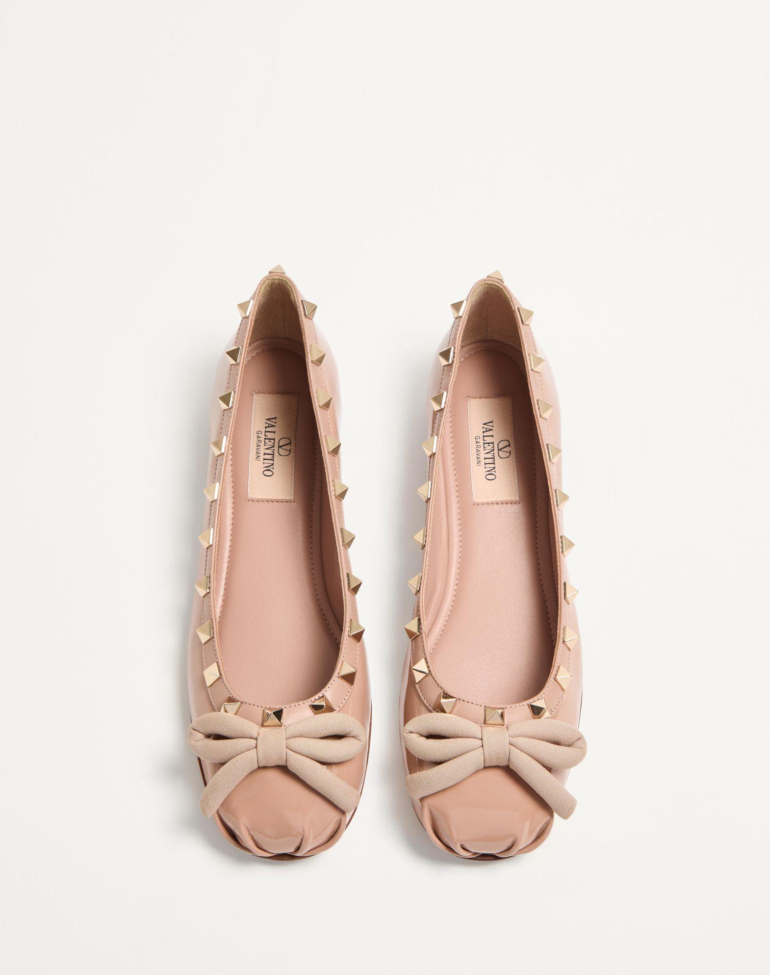 Rockstud Patent Leather Ballerina Product Image