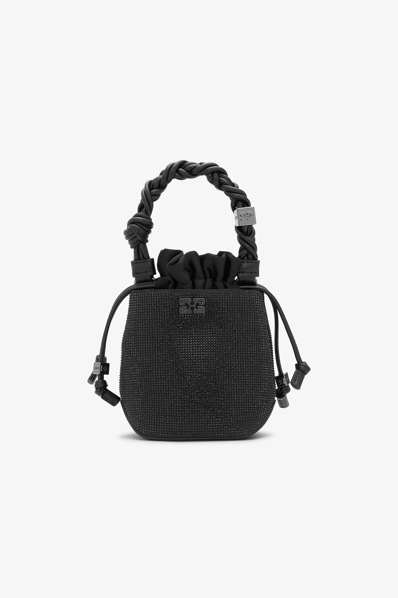 Black Mini GANNI Bou Bucket Bag Product Image