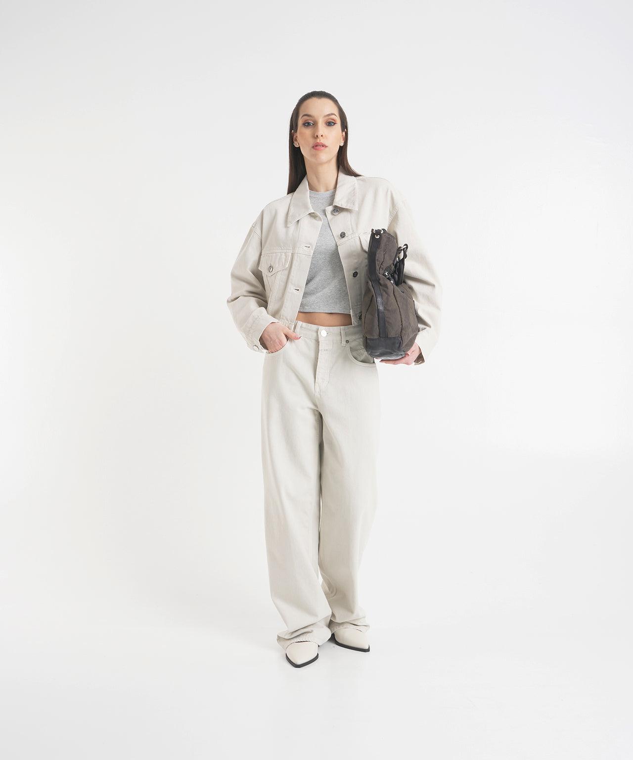 Business bag in canvas and leather Product Image