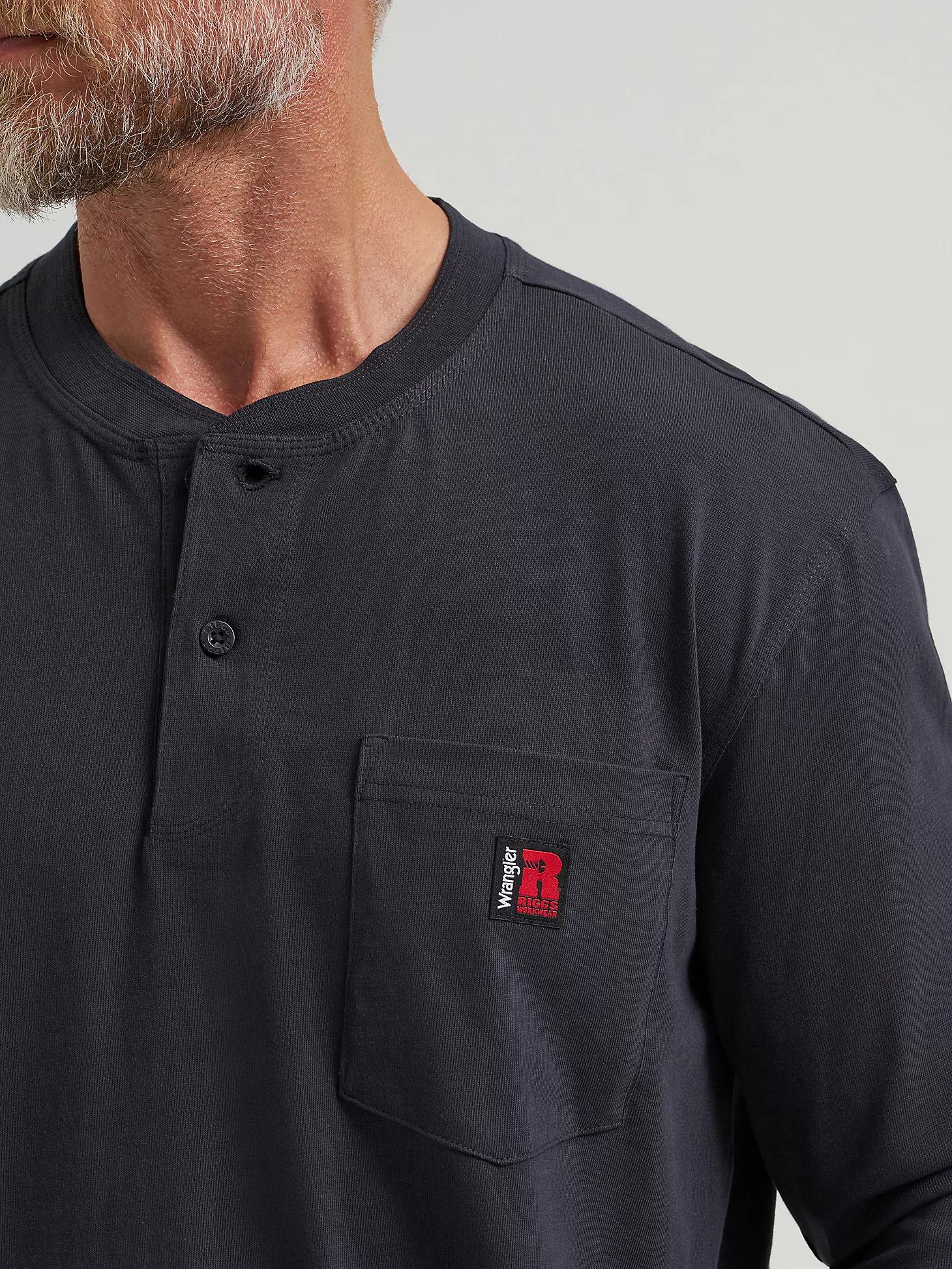 Wrangler® RIGGS Workwear® Long Sleeve Solid Henley | Men's SHIRTS | Wrangler® Product Image