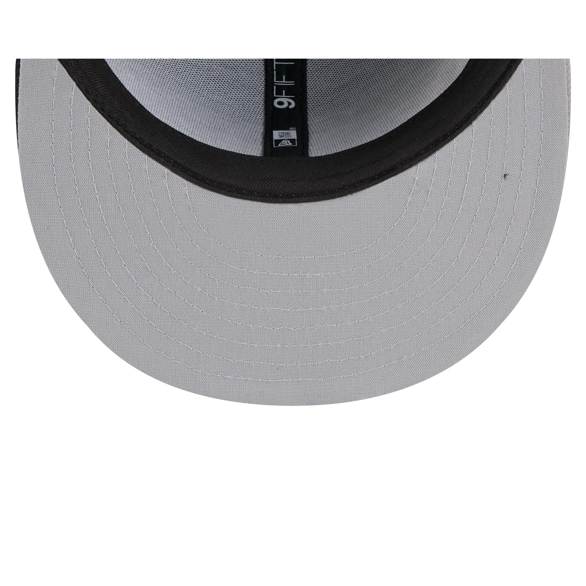 New York Mets Black Poly Rope Split Panel 59FIFTY Fitted Hat Male Product Image