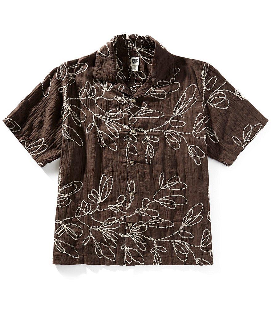 BDG Urban Outfitters Embroidered Short Sleeve Woven Shirt Product Image