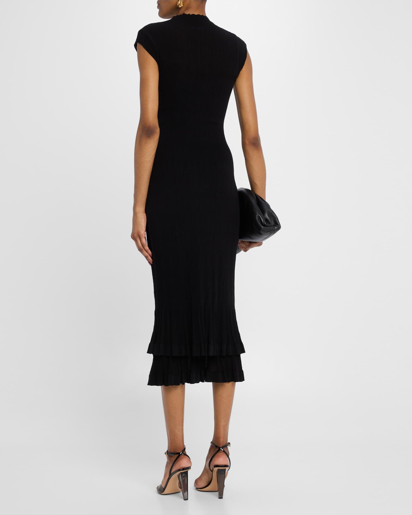 Kennedy Mock-Neck Plisse Dress Product Image