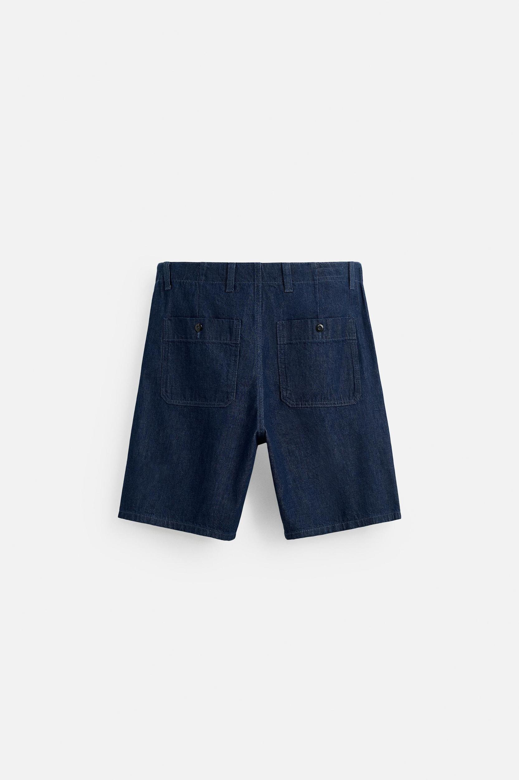 RELAXED FIT DENIM SHORTS Product Image