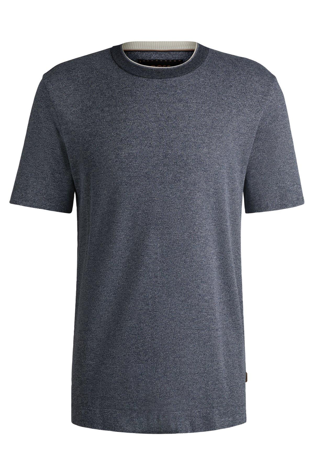 Regular-fit T-shirt in cotton and silk Product Image