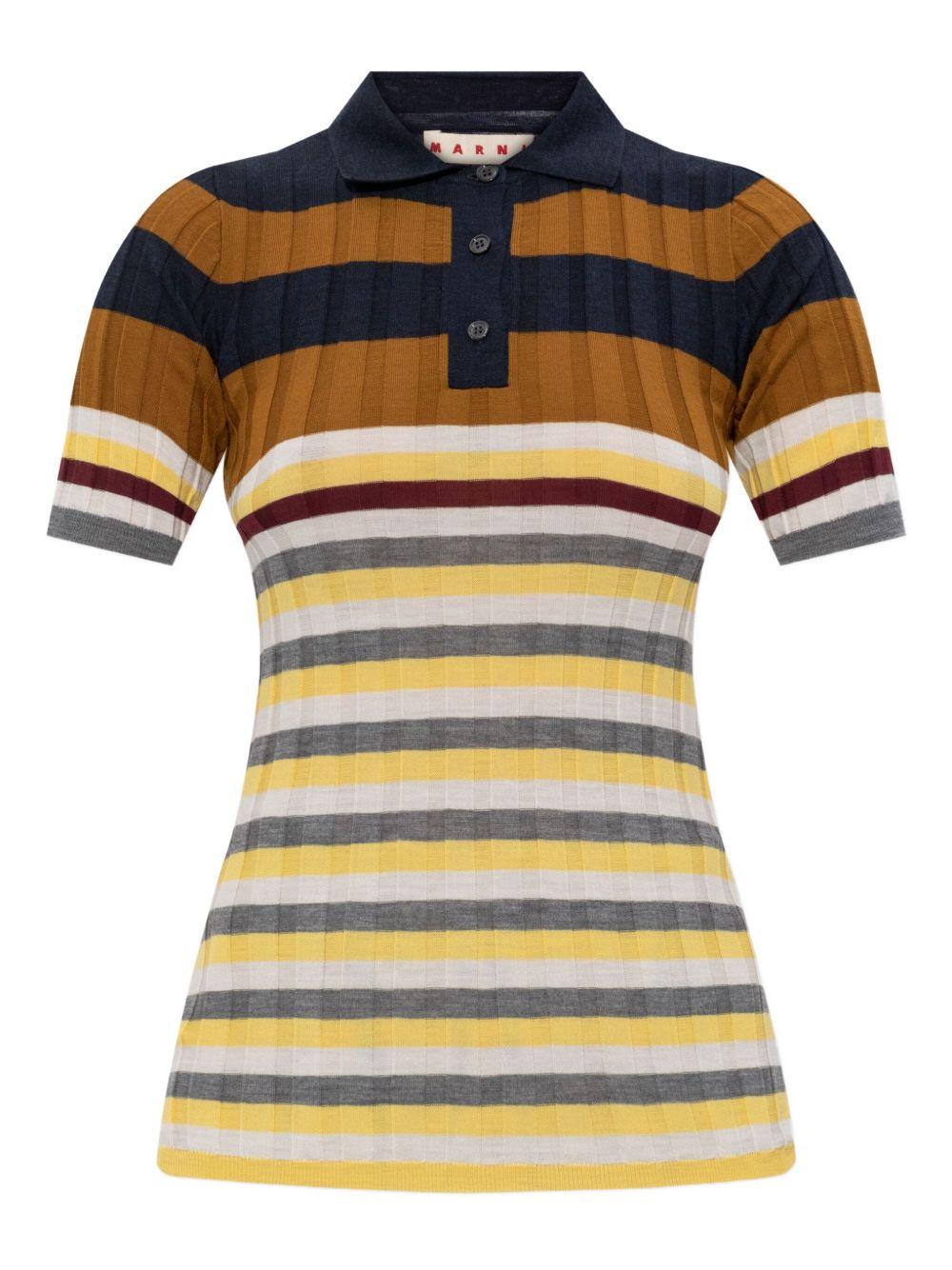 striped polo top Product Image