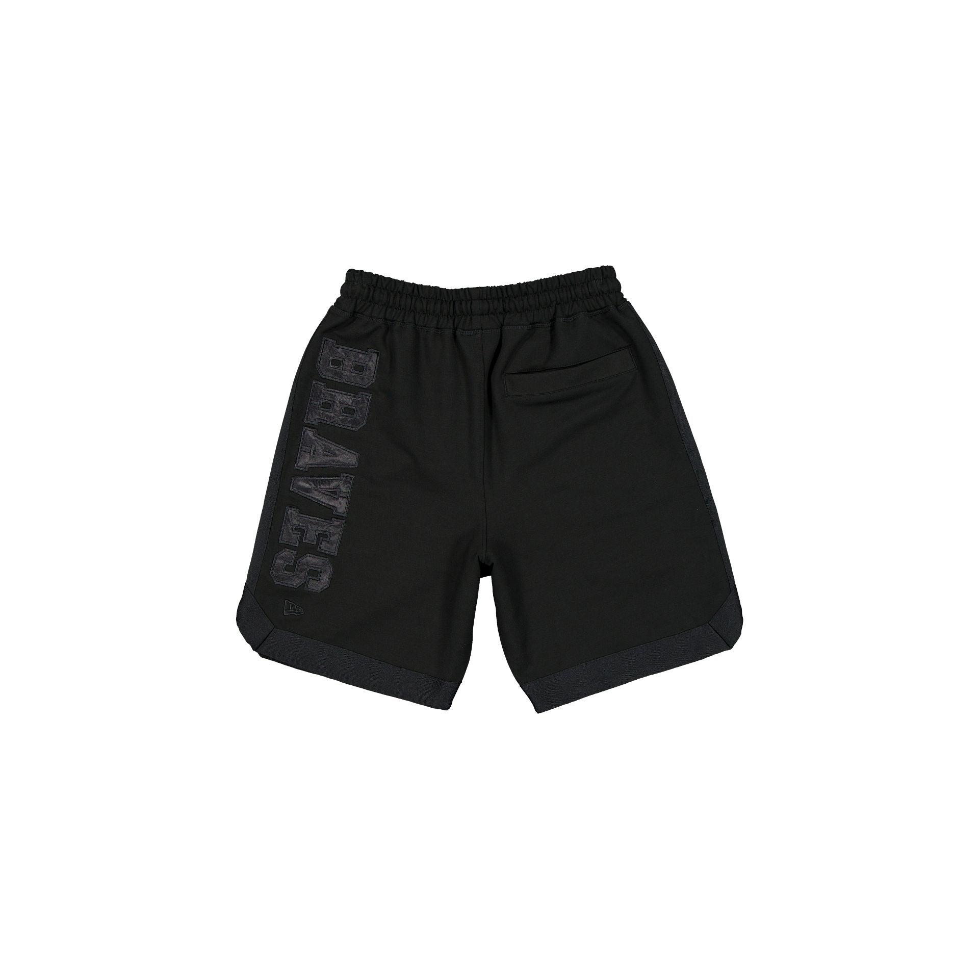Atlanta Braves Black on Black Logo Select Shorts Male Product Image