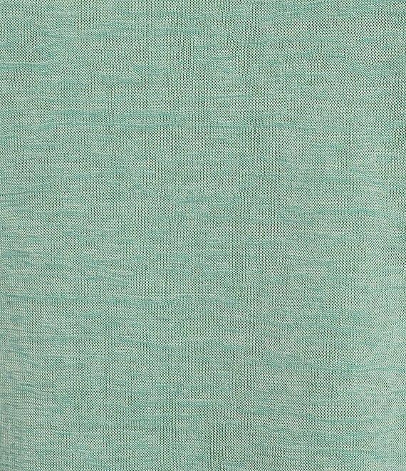 City Blues Crew Neck Short Sleeve Ruched Side Tie Knit Top Product Image