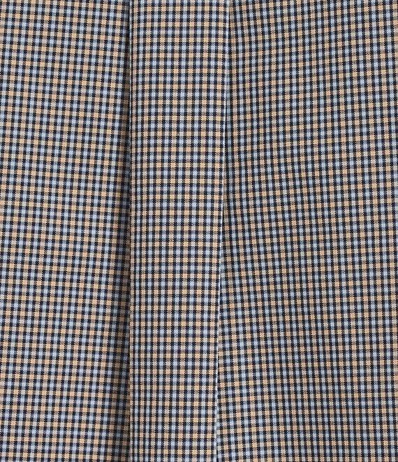 Gold Label Roundtree & Yorke Slim Fit Non-Iron Long Sleeve Small Check Sport Shirt Product Image