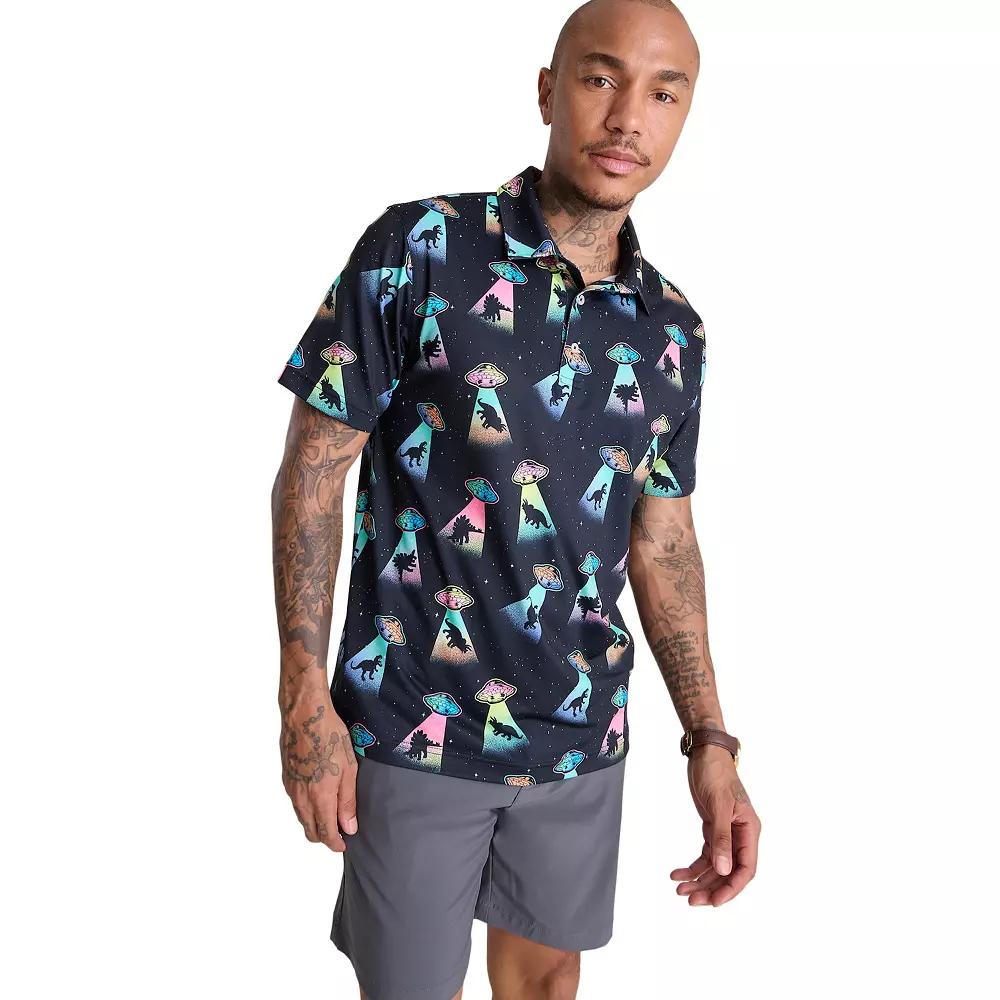 Men's Chubbies Performance Polo Shirt, Size: XL, Black Product Image