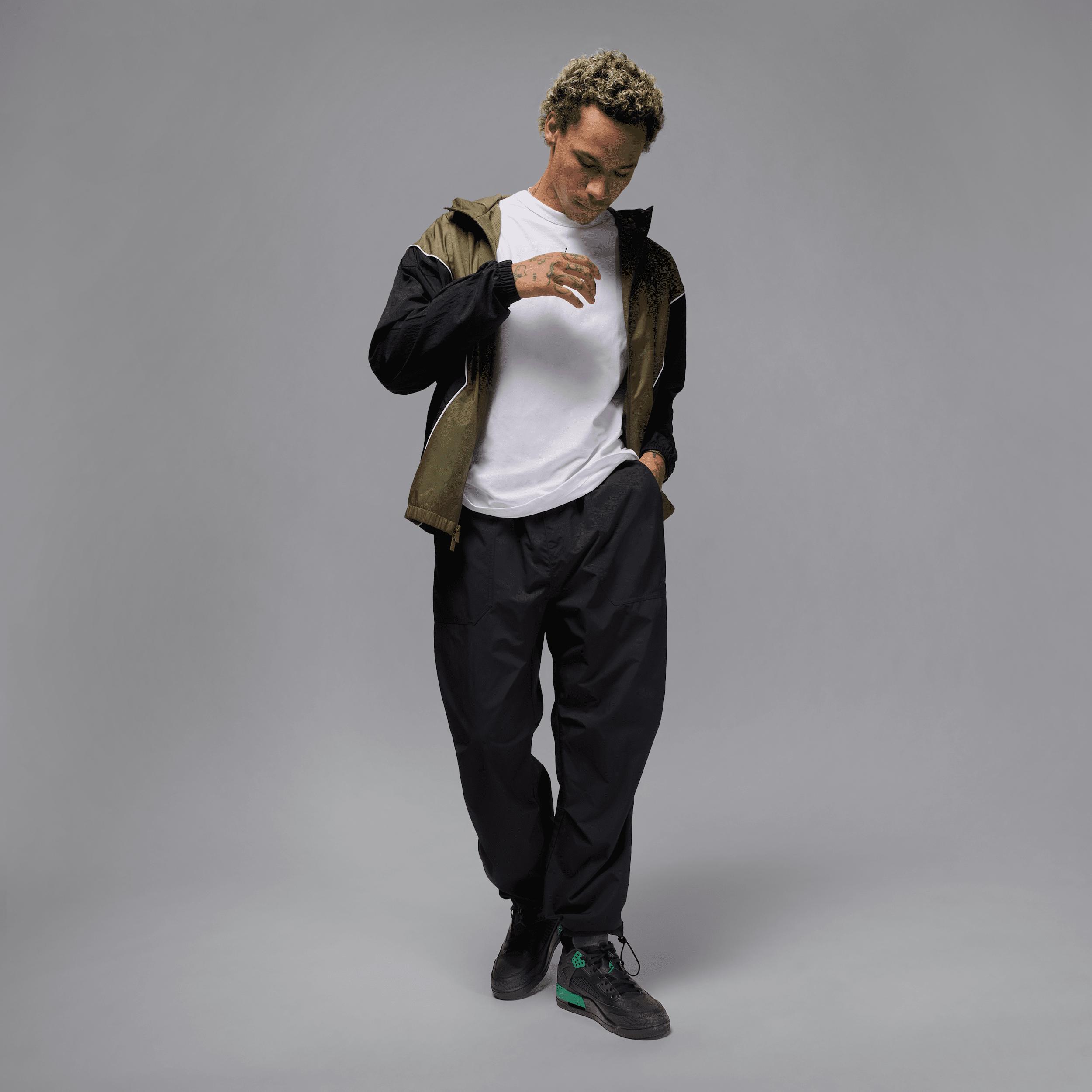 Jordan Mens Jordan Spizike Low - Mens Basketball Shoes Black/Classic Green/Varsity Red Product Image