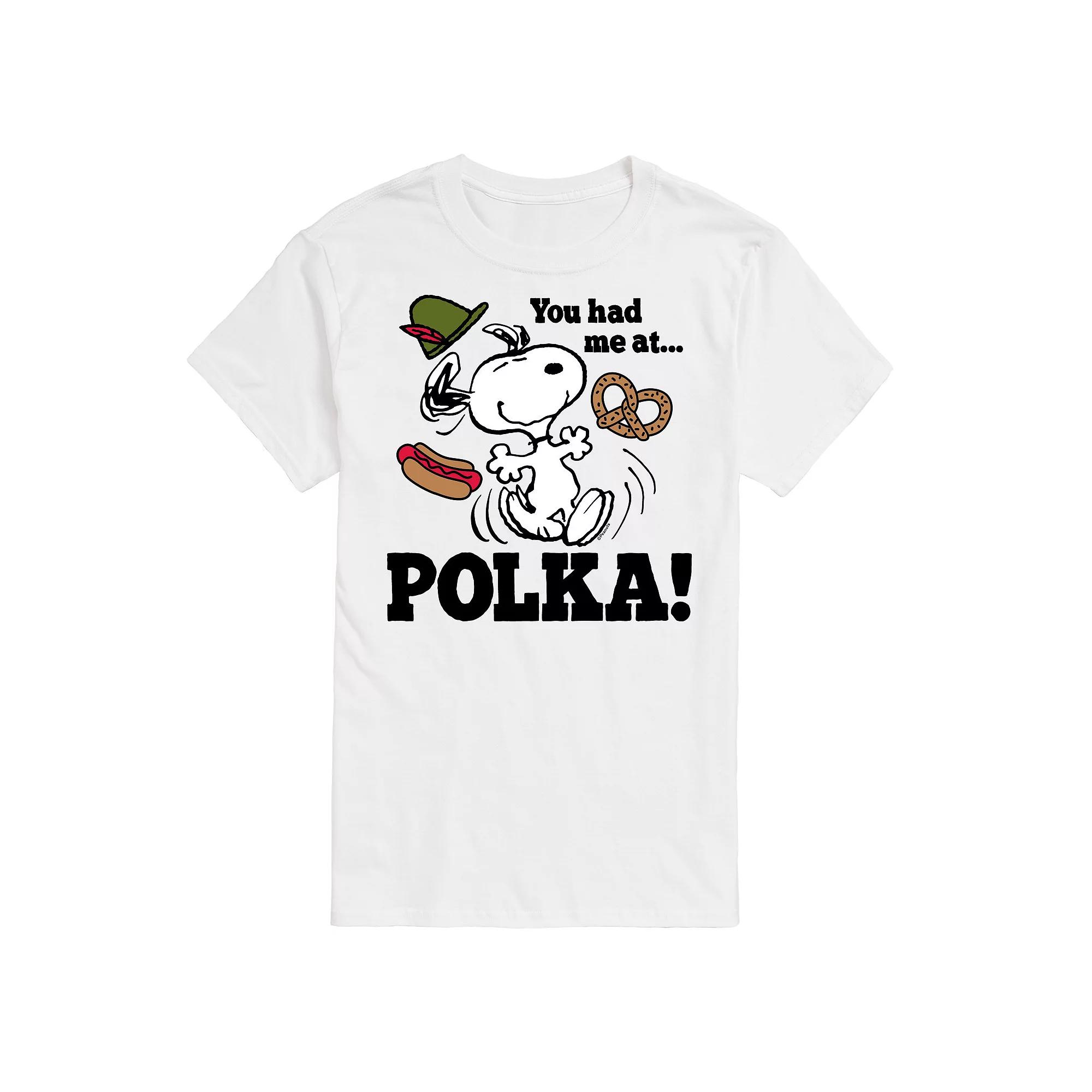 Men's Peanuts You Had Me At Polka Graphic Tee,  Product Image