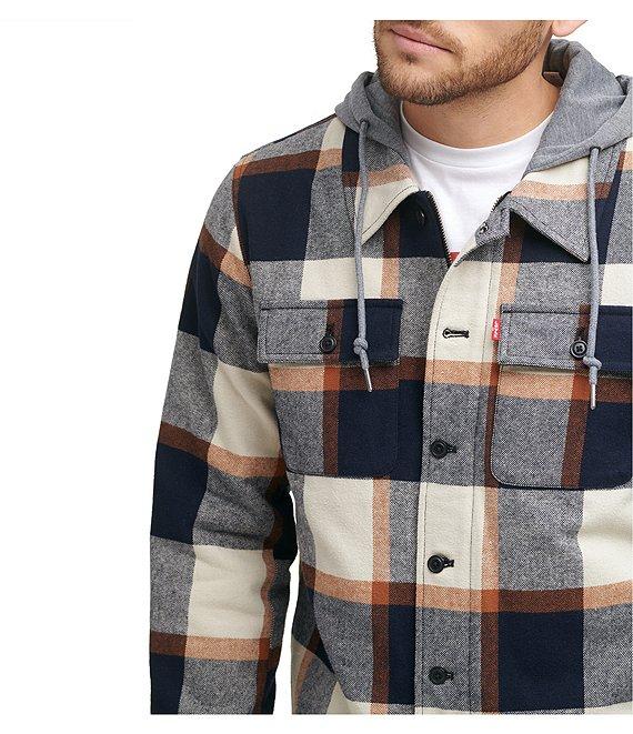 Levi's® Sherpa Lined Multi Plaid Shirt Jacket Product Image