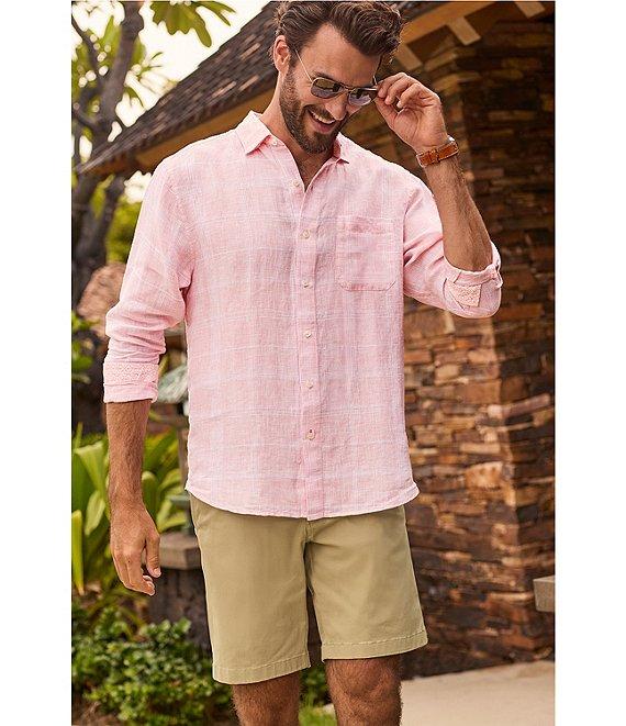 Tommy Bahama Paradisio Plaid Linen Long Sleeve Woven Shirt Product Image