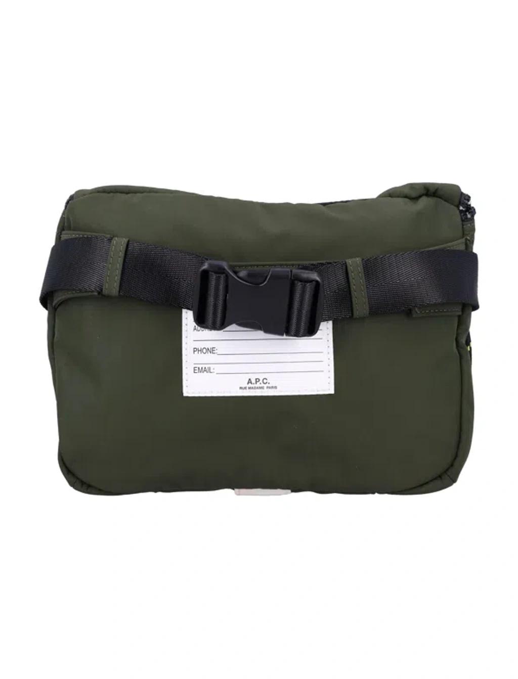 APC Trek Shell Messenger Bag In Green Product Image