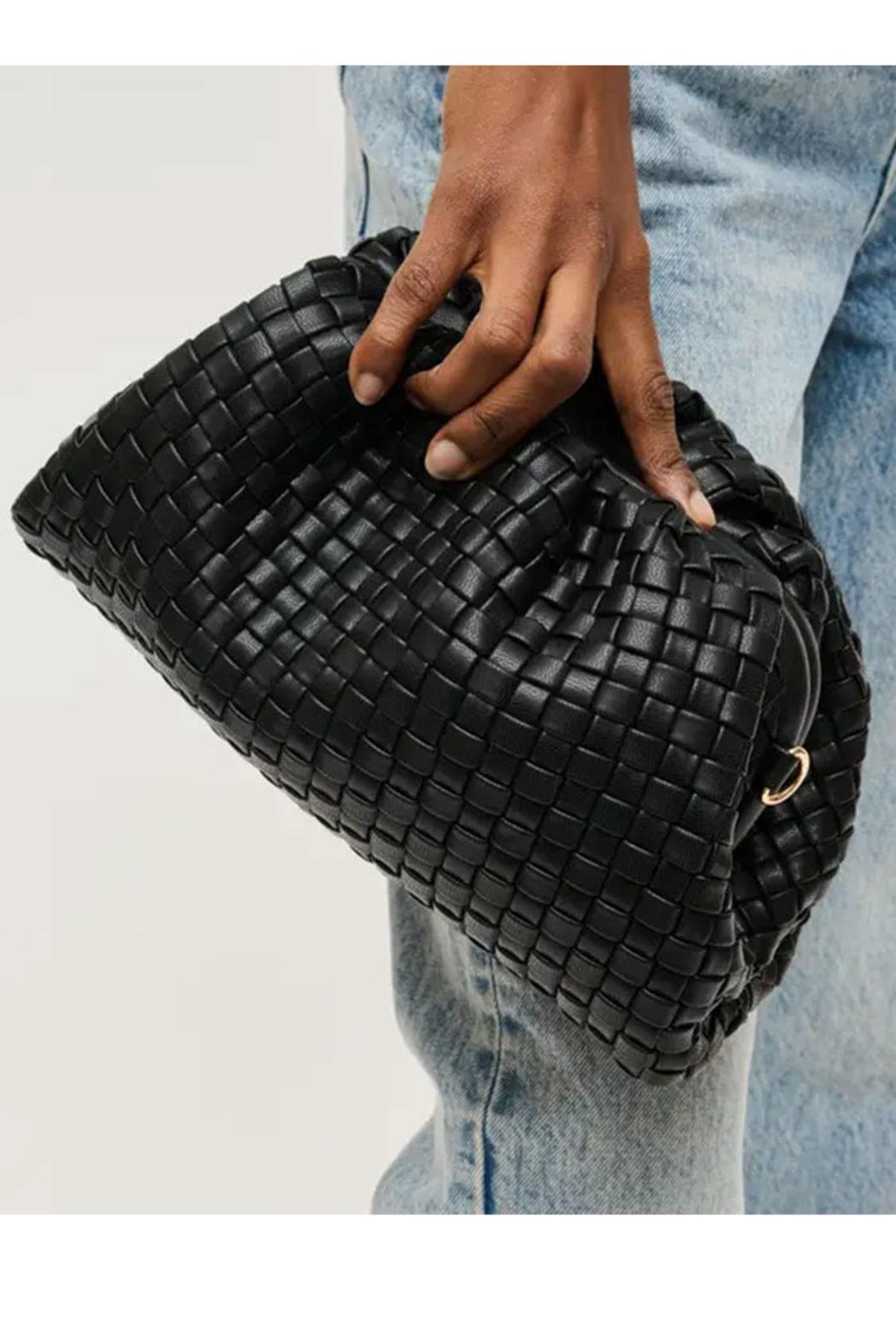 Tate Woven Frame Clutch Product Image