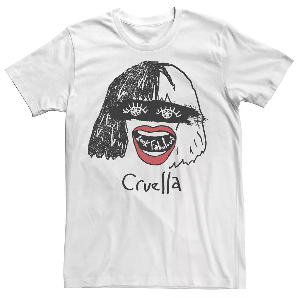 Disney's Cruella De Vil Men's Look Fabulous Sketch Tee,  Product Image