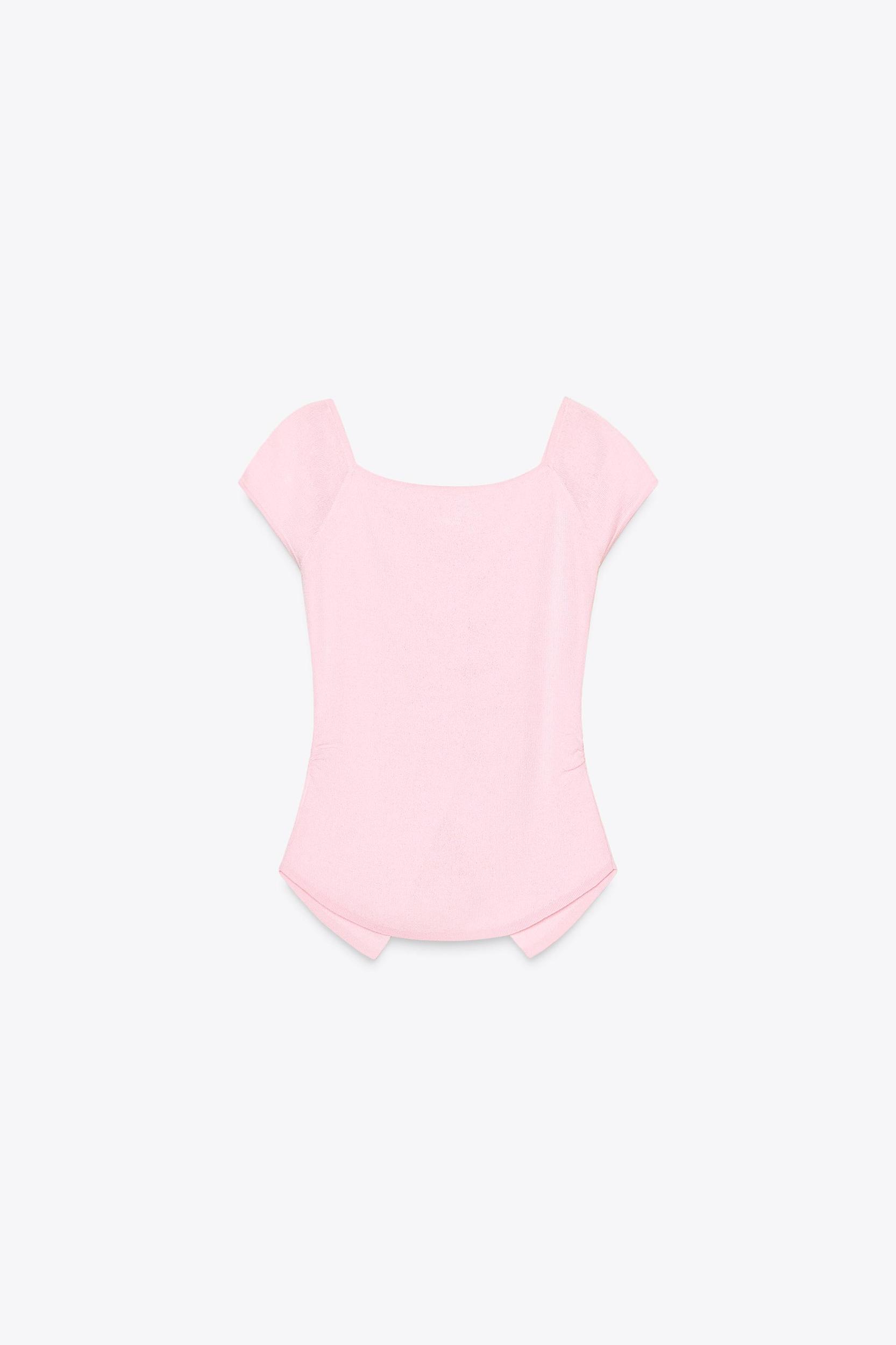 RUCHED KNIT TOP Product Image