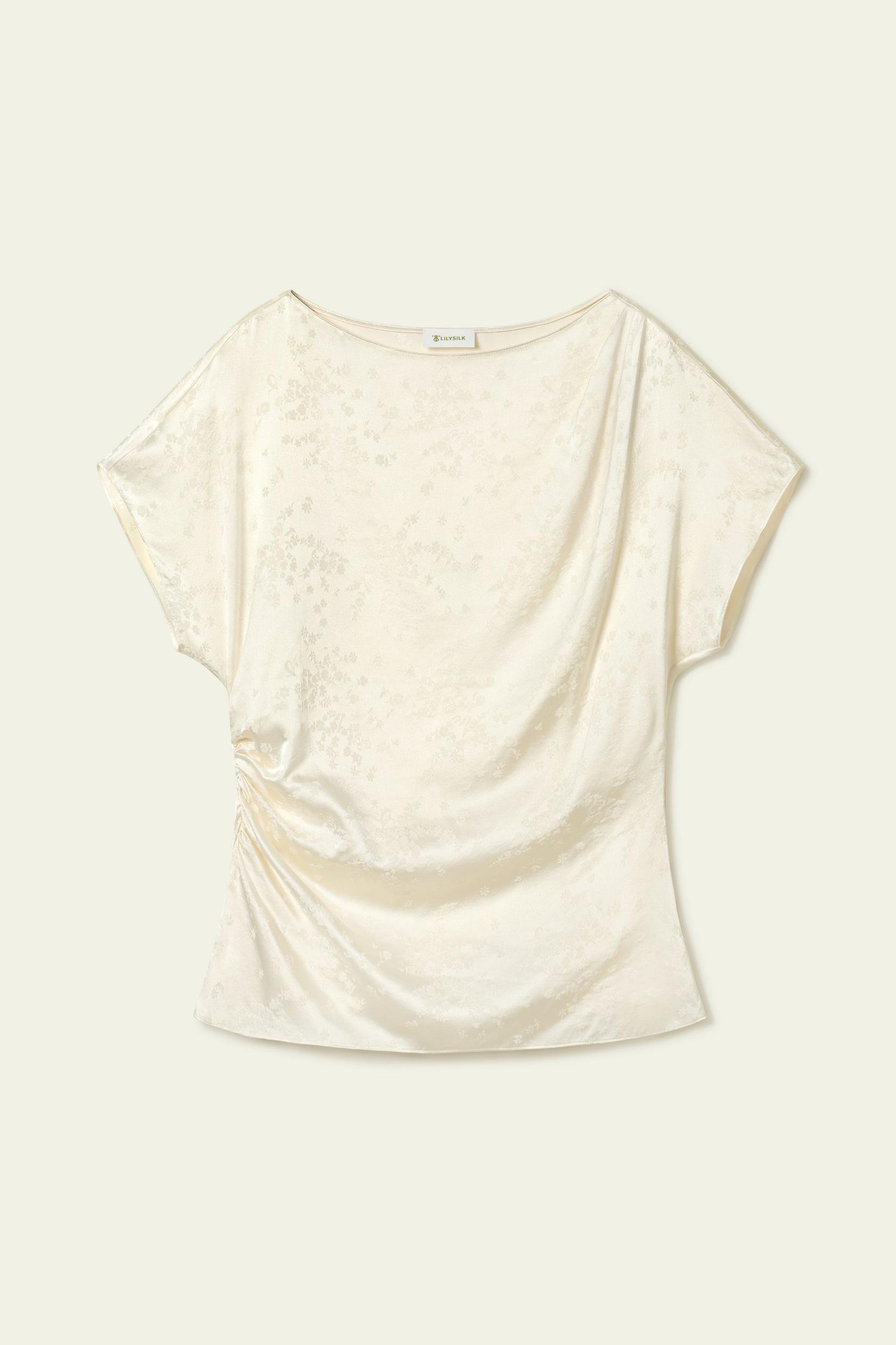 YING Jacquard Silk Top Product Image