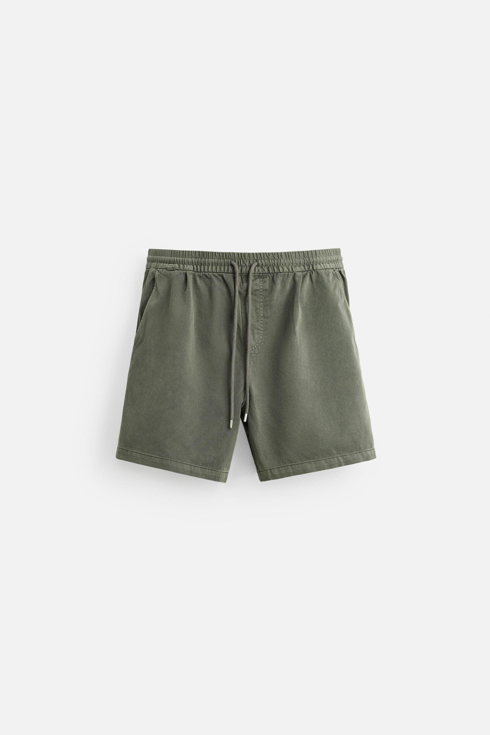 RELAXED FIT WASHED SHORTS Product Image
