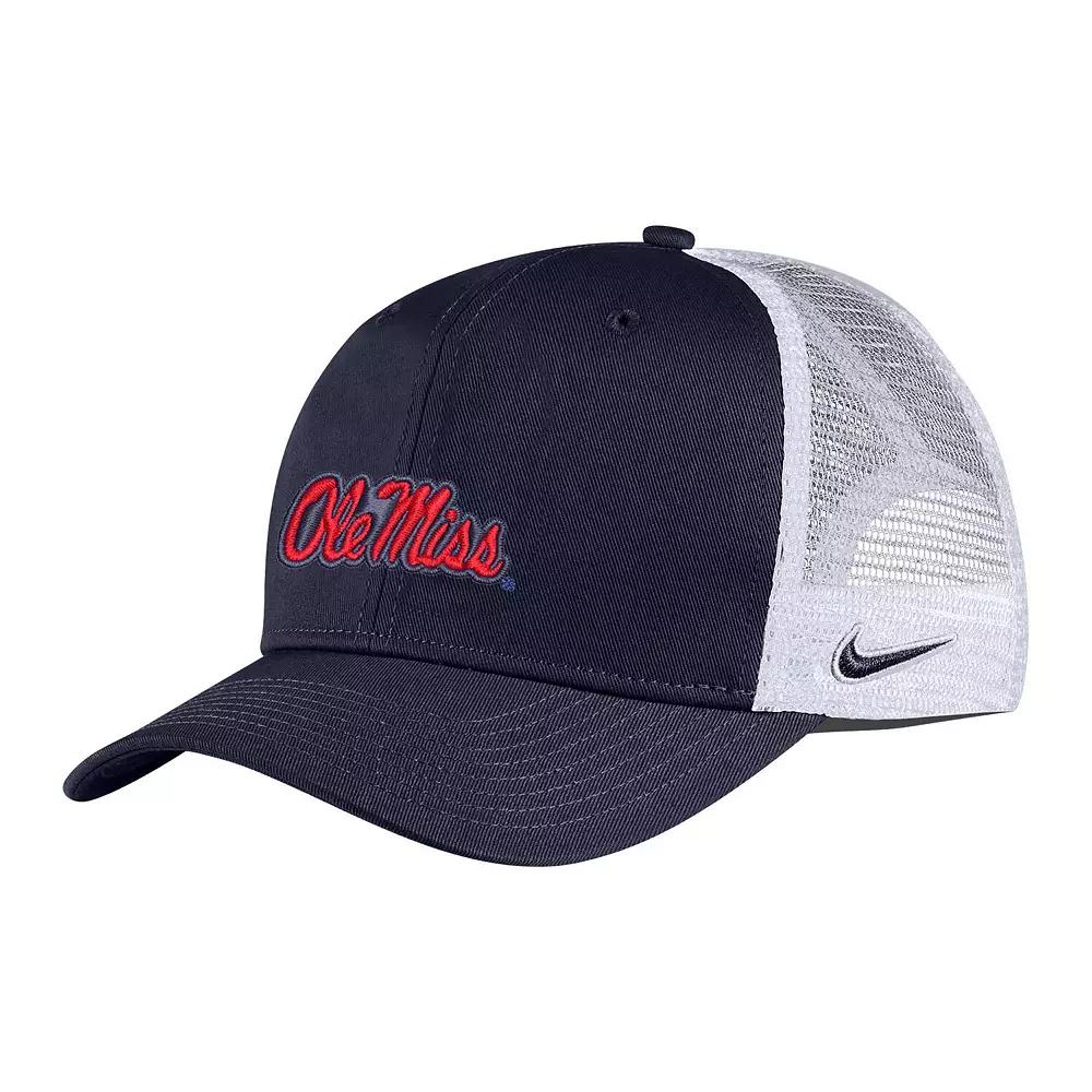 Mens Nike Ole Miss Rebels Classic99 Trucker Adjustable Hat, Blue Product Image